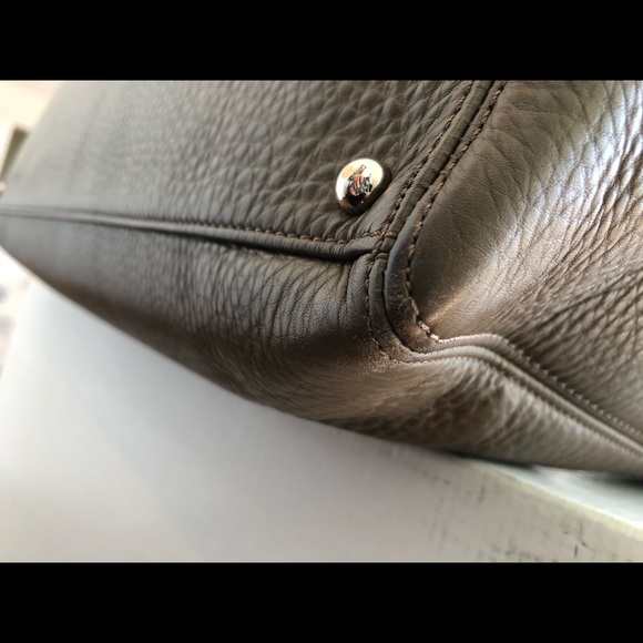 Authentic Chanel Taupe Tote with Silver Hardware - Picture 11 of 16